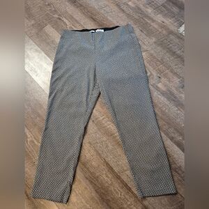 Elle XL Stretch Black and White Pants Women's Office Work